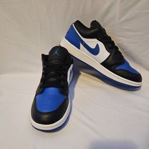 Nike Air Jordan 1 Low Royal Blue Toe Black White CQ9486-400 Boys Youth Size 6.5Y